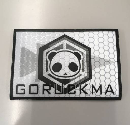 GORUCKMA反射プリントパッチ